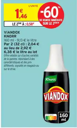 Intermarché Contact KNORR Viandox offre