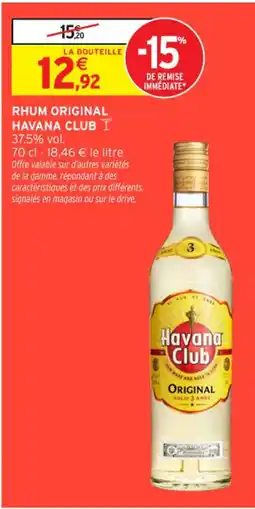 Intermarché Contact HAVANA CLUB Rhum original offre