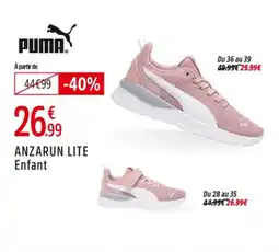 Intersport PUMA Anzarun lite enfant offre