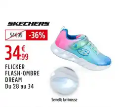 Intersport SKECHERS Flicker flash-ombre dream du 28 au 34 offre