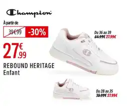 Intersport CHAMPION Rebound heritage enfant offre