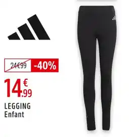 Intersport ADIDAS Legging enfant offre