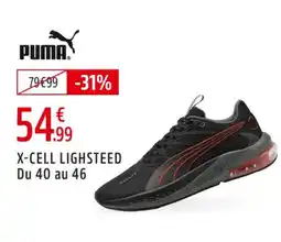 Intersport PUMA X-cell lighsteed du 40 au 46 offre