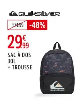 Intersport QUIKSILVER Sac à dos + trousse offre