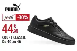 Intersport PUMA Court classic du 40 au 46 offre