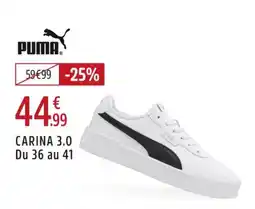 Intersport PUMA Carina 3.0 du 36 au 41 offre