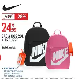 Intersport Sac à dos + trousse offre