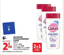 Auchan CADUM Gel douche hypoallergénique offre