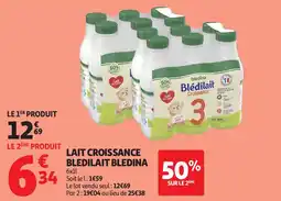 Auchan BLEDINA Lait croissance bledilait offre