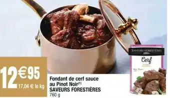 Cora x Carrefour Fondant de cerf sauce au pinot noir offre