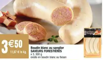 Boudin blanc au sanglier