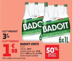 Auchan Badoit verte offre
