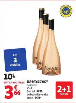 Auchan ACARLETTE Igp pays d'oc offre