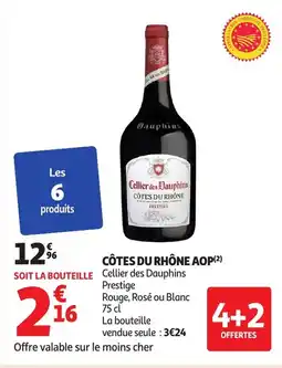Auchan Côtes du rhône aop offre