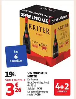 Auchan KRITER Vin mousseux offre