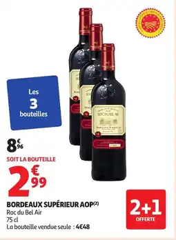 Auchan Bordeaux supérieur aop offre