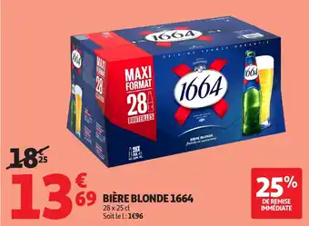 Auchan 1664 Bière blonde offre
