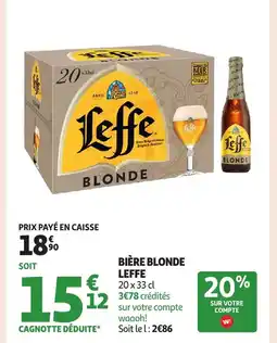 Auchan LEFFE Bière blonde offre