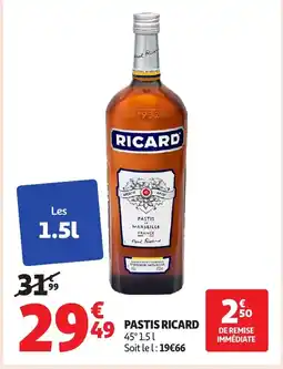 Auchan RICARD Pastis offre