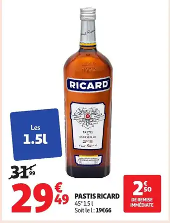 Auchan RICARD Pastis offre