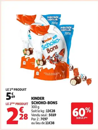 Auchan KINDER Schoko-bons offre