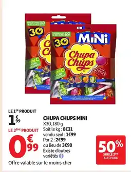 Auchan CHUPA CHUPS Mini x30 offre