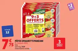 Auchan PANZANI Pâtes spaghetti offre