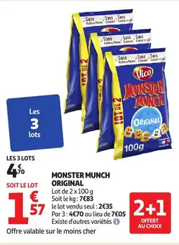 Auchan VICO Monster munch original offre