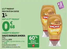 Auchan AMORA Sauce burger offre
