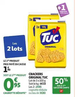 Auchan TUC Crackers original offre
