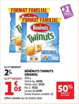Auchan BÉNÉNUTS Twinuts original offre