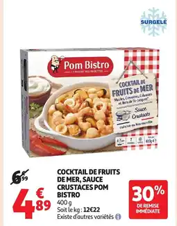 Auchan POM BISTRO Cocktail de fruits de mer, sauce crustaces offre