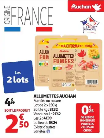 Auchan AUCHAN Allumettes offre