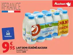 Auchan AUCHAN Lait demi-écrémé offre