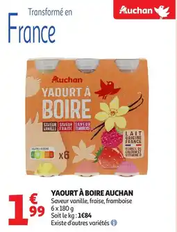 Auchan AUCHAN Yaourt à boire offre