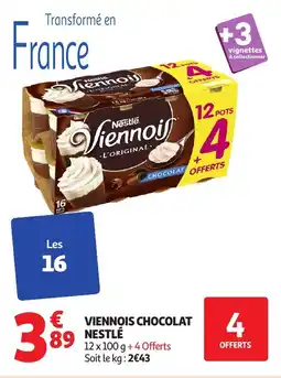 Auchan NESTLÉ Viennois chocolat offre
