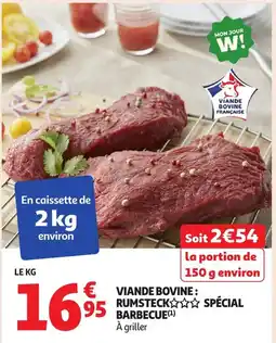 Auchan Viande bovine: rumsteck spécial barbecue offre