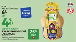 Auchan LABEL ROUGE Poulet fermier de loué offre