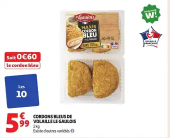 Auchan LE GAULOIS Cordons bleus de volaille offre