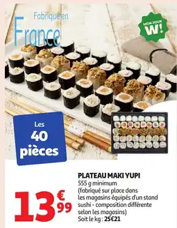 Auchan Plateau maki yupi offre