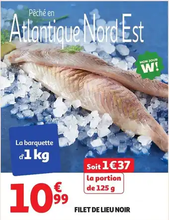 Auchan Filet de lieu noir offre
