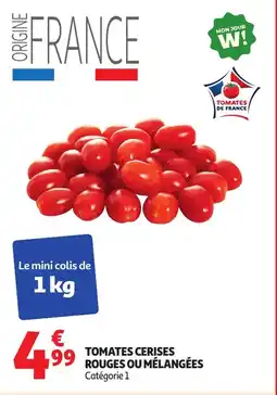Auchan Tomates cerises rouges ou mélangées offre