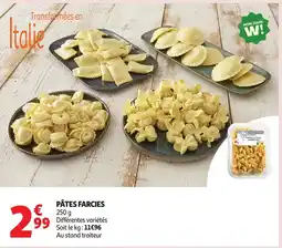 Auchan Pâtes farcies offre