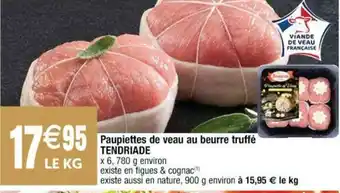 Cora x Carrefour Paupiettes de veau au beurre truffé offre