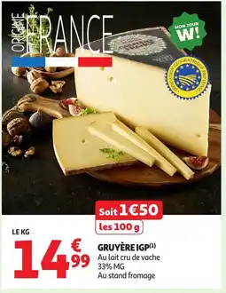 Auchan Gruyère igp offre