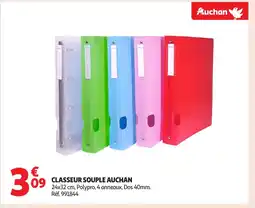 Auchan AUCHAN Classeur souple offre