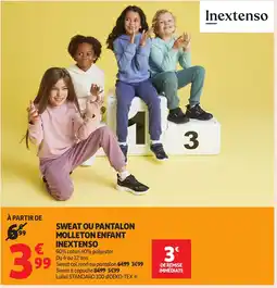 Auchan INEXTENSO Sweat ou pantalon molleton enfant offre