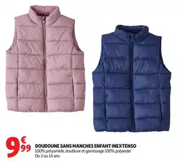 Auchan INEXTENSO Doudoune sans manches enfant offre