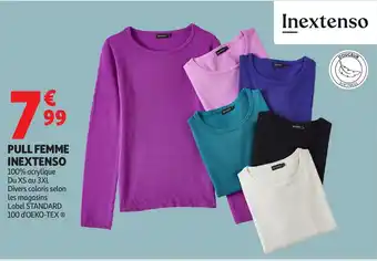 Auchan INEXTENSO Pull femme offre