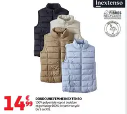 Auchan INEXTENSO Doudoune femme offre